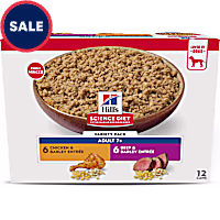 Hill's Science Diet Chicken, Beef Senior 7+ Canned Dog Food Variety Pack