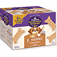 Wellness Old Mother Hubbard Classic P-Nuttier Value Box Natural Large Oven-Baked Biscuits Dog Treats