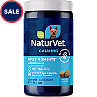 NaturVet Bacon and Chicken Flavor, Quiet Moments Calming Supplement for Dogs
