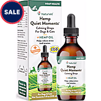 NaturVet Hemp Quiet Moments Calming Drops for Pets