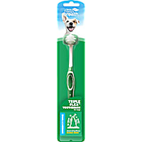 TropiClean Fresh Breath Triple Flex Toothbrush for Small & Medium Dogs