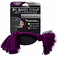 Playology Dri-Tech Rope Bacon Dog Toy