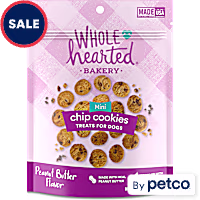 WholeHearted Tasty Snacks Peanut Butter Flavor Chip Cookie Treats for Dogs