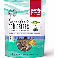 The Honest Kitchen Superfood Cod Crisps: Cod & Blueberry Dog Treats