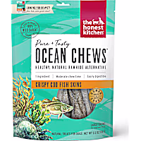 The Honest Kitchen Ocean Chews Crispy Cod Fish Skins Dog Treats