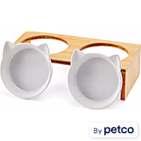 EveryYay Better Together Elevated Bamboo Diner for Cats