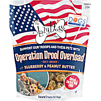 The Lazy Dog Cookie Co. & Dogs on Deployment Operation Drool Overload Blueberry & Peanut Butter Soft-Baked Dog Treats