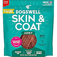 Dogswell Skin & Coat Jerky Salmon Dog Treats