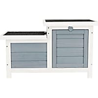 TRIXIE Gray and White Small Animal Hutch
