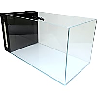 Lifegard Aquatics 14.26 Gallon Low Iron Ultra Clear Aquarium Tank with Built in Side Filter