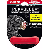 Playology Squeaky Chew Stick Beef Dog Toy