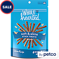 WholeHearted Grain Free Soft and Chewy Salmon Recipe Dog Stick Treats