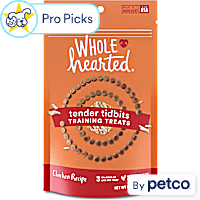 WholeHearted Grain-Free Tender Tidbits Chicken Recipe Dog Training Treats