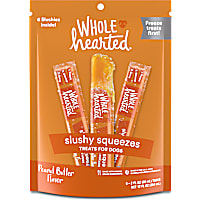 WholeHearted Slushy Squeeze Peanut Butter Frozen POP Treats for Dogs
