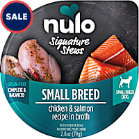 Nulo Signature Stews Chicken & Salmon in Broth Small Breed Wet Dog Food