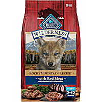 Blue Buffalo Wilderness High-Protein Red Meat & Grains Rocky Mountain Recipe Dry Food for Puppies