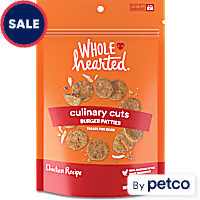 WholeHearted Culinary Cuts Burger Patties, Chicken Recipe Dog Treats