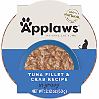 Applaws Natural Wet Cat Food Tuna Fillet with Crab in Gravy