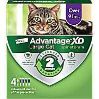 Advantage XD 4-Topical Doses, 2-Months of Protection Per Dose Flea Prevention & Treatment For Large Cats over 9 lbs.