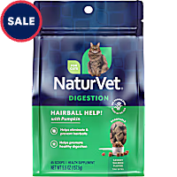 NaturVet Salmon Flavor, Hairball Help! Scoopable Tiny Bite Supplements for Cats