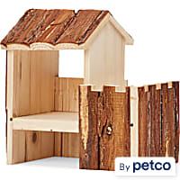 EveryYay Natural Wooden House Hideaway for Small Animals