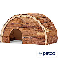 EveryYay Natural Wooden Arched Hideaway for Small Animals