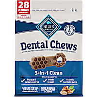 Blue Buffalo Chicken & Spearmint Dental Chews Medium Natural Dog Treats
