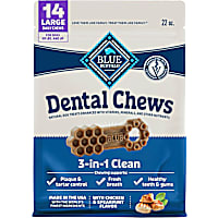 Blue Buffalo Chicken & Spearmint Dental Chews Large Natural Dog Treats