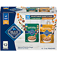 Blue Buffalo Blue Delectables Natural Lamb & Turkey Dinner Topper Variety Pack Wet Dog Food