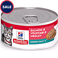 Hill's Science Diet Adult Indoor Salmon & Vegetable Medley Canned Cat Food