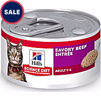 Hill's Science Diet Adult Savory Beef Entree Canned Cat Food