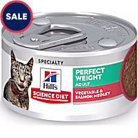 Hill's Science Diet Adult Perfect Weight Vegetable & Salmon Medley Canned Cat Food