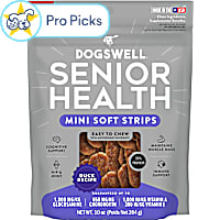 Dogswell Senior Lifestage Duck Mini Soft Strip Dog Treats