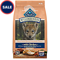 Blue Buffalo Wilderness High-Protein Chicken Dry Dog Food for Large Breed Puppies