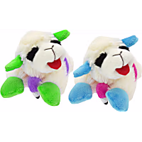 Multipet International Lamb Chop with Flamingo Floatie Assorted Dog Toy