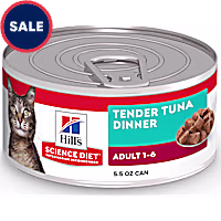 Hill's Science Diet Adult Tender Tuna Dinner Canned Wet Cat Food