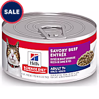 Hill's Science Diet Senior 7+ Savory Beef Entree Canned Wet Cat Food