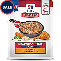 Hill's Science Diet Adult Senior 7+ Healthy Cuisine Chicken & Vegetables Stew Wet Dog Food