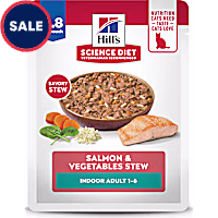 Hill's Science Diet Adult Indoor Salmon & Vegetables Stew Wet Cat Food