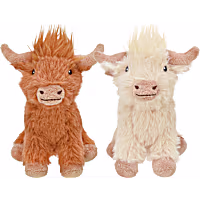 Multipet International Minipet Highland Cow Dog Toy Assorted