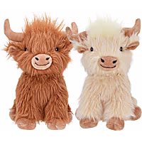 Multipet International Highland Cow Dog Toy Assorted