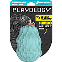 Playology Peanut Butter Scented Squeaky Pinecone Jumbo Dog Toy