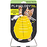 Playology Hanging Beehive Cat Treat Dispenser Toy