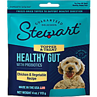 Stewart Healthy Gut Chicken and Vegetable Recipe Freeze Dried Dog Food Topper
