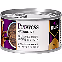 Nulo Prowess Mature 12+ for Senior Cats Salmon & Tuna Pate in Broth Cat Food