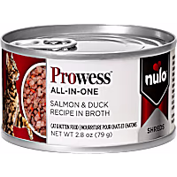 Nulo Prowess All-in-One Essentials for Adult Cats & Kittens Salmon & Duck Shreds in Broth Cat Food