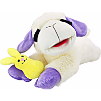 Multipet International Jumbo Lamb Chop Holding a Bunny Dog Toy