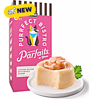 Merrick Purrfect Bistro Petite Parfaits Chicken Mousse with Whole Shrimp in Glaze Gravy Wet Cat Treats