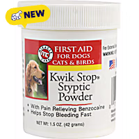 Miracle Care Kwik Stop Styptic Powder for Dogs, Cats and Birds