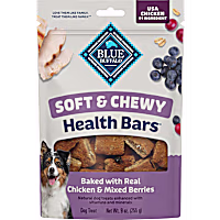 Blue Buffalo Soft & Chewy Health Bars Baked with Real Chicken & Mixed Berries Natural Dog Treats